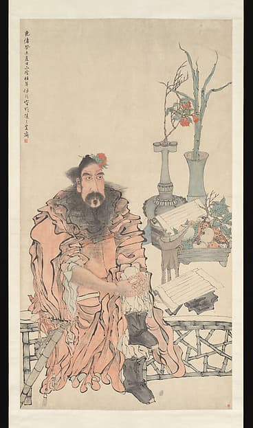 Zhong Kui painted by Ren Yi in 1883